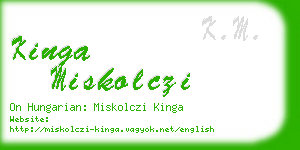 kinga miskolczi business card